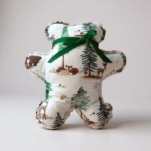 Woodland Snuggle Rattle Bear - Handcrafted